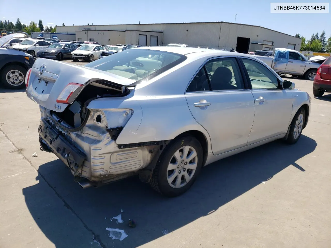 2007 Toyota Camry Hybrid VIN: JTNBB46K773014534 Lot: 59706364