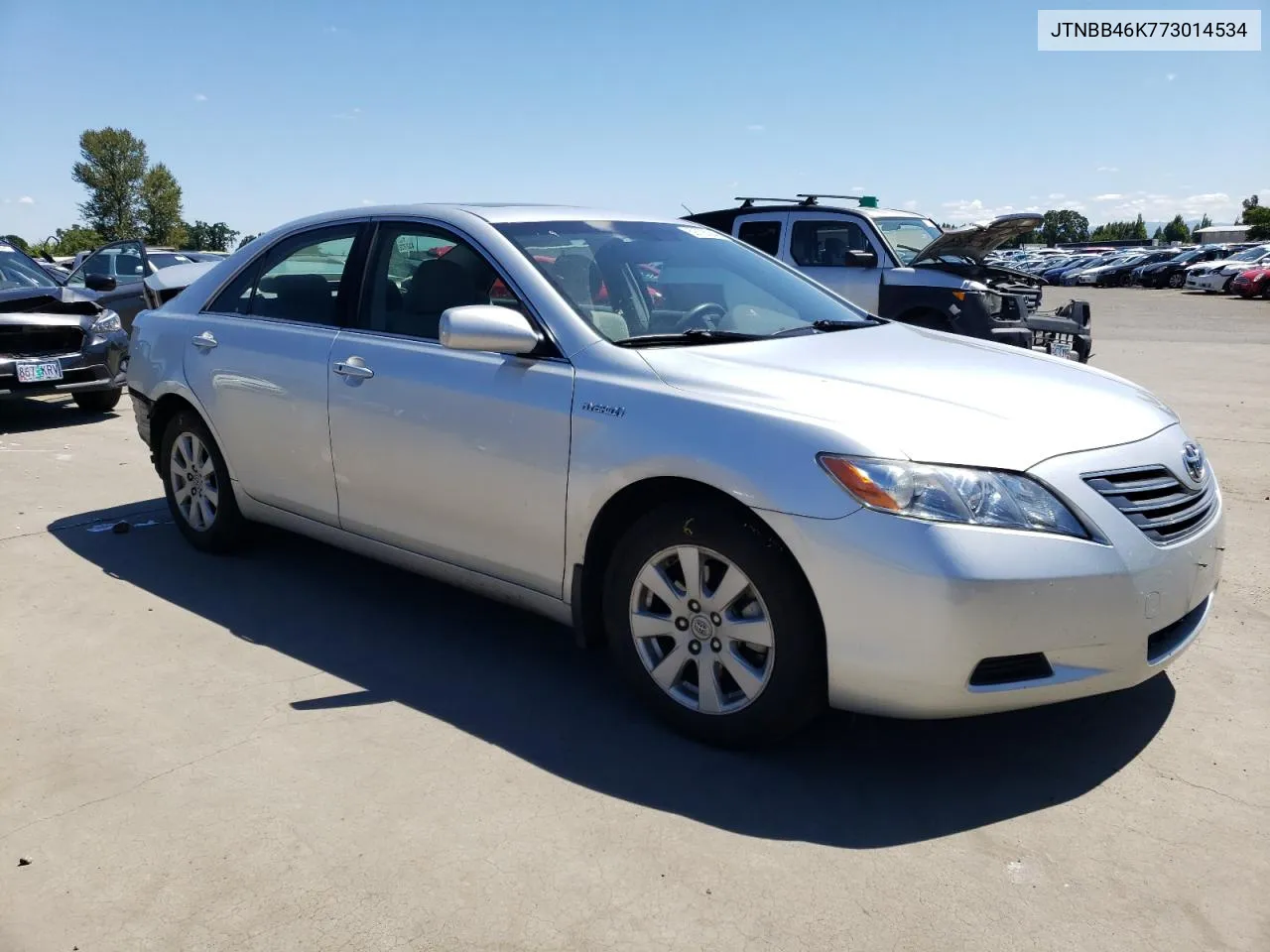 2007 Toyota Camry Hybrid VIN: JTNBB46K773014534 Lot: 59706364