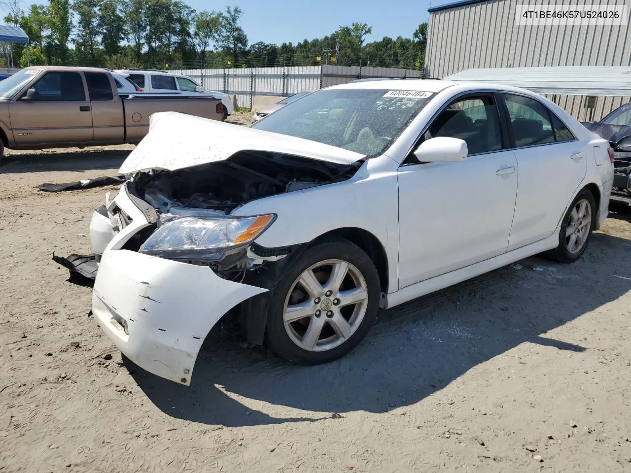 2007 Toyota Camry Ce VIN: 4T1BE46K57U524026 Lot: 60046484