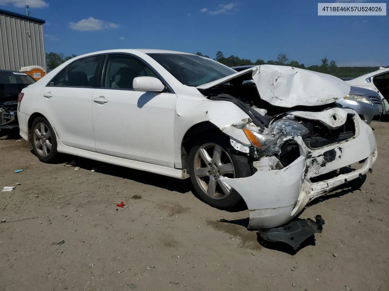 2007 Toyota Camry Ce VIN: 4T1BE46K57U524026 Lot: 60046484