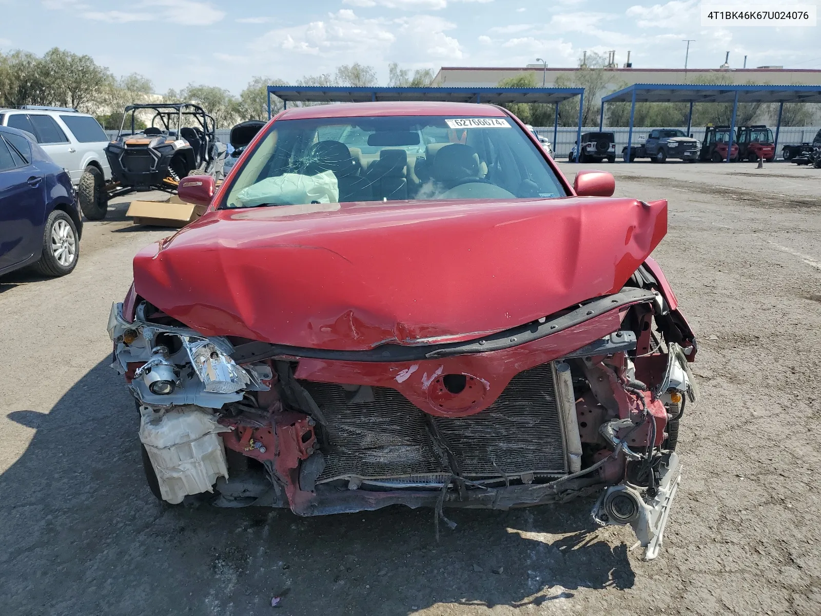 2007 Toyota Camry Le VIN: 4T1BK46K67U024076 Lot: 62766674