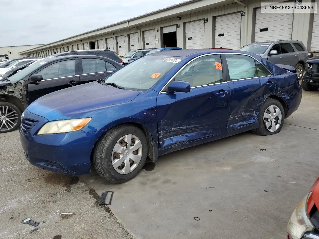 2007 Toyota Camry Ce VIN: JTNBE46KX73043663 Lot: 63001424