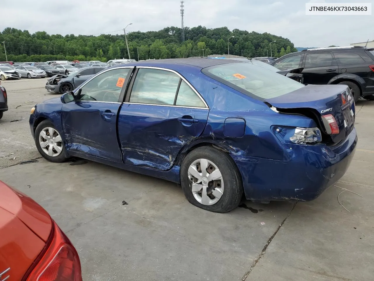 2007 Toyota Camry Ce VIN: JTNBE46KX73043663 Lot: 63001424