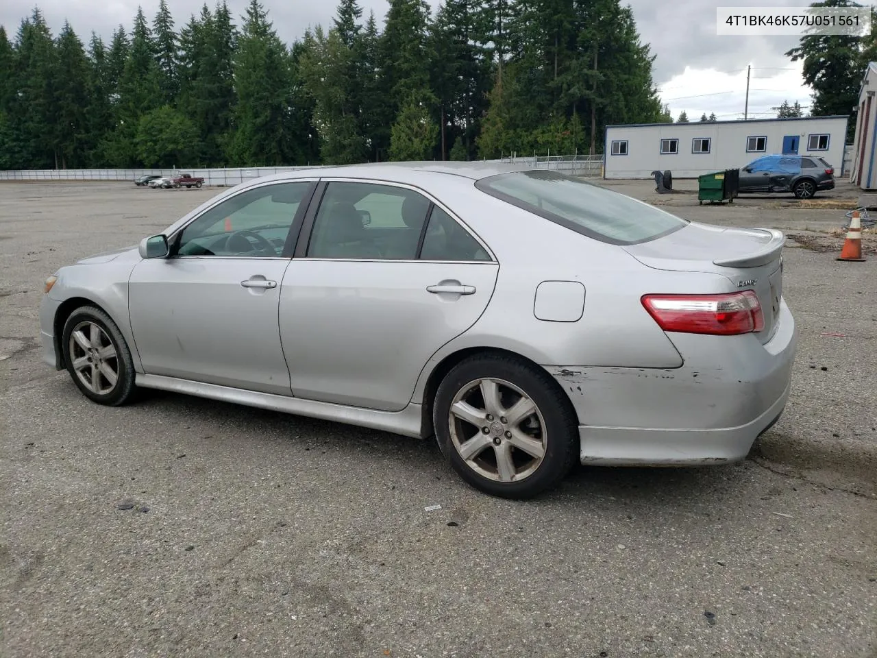 2007 Toyota Camry Le VIN: 4T1BK46K57U051561 Lot: 64619204