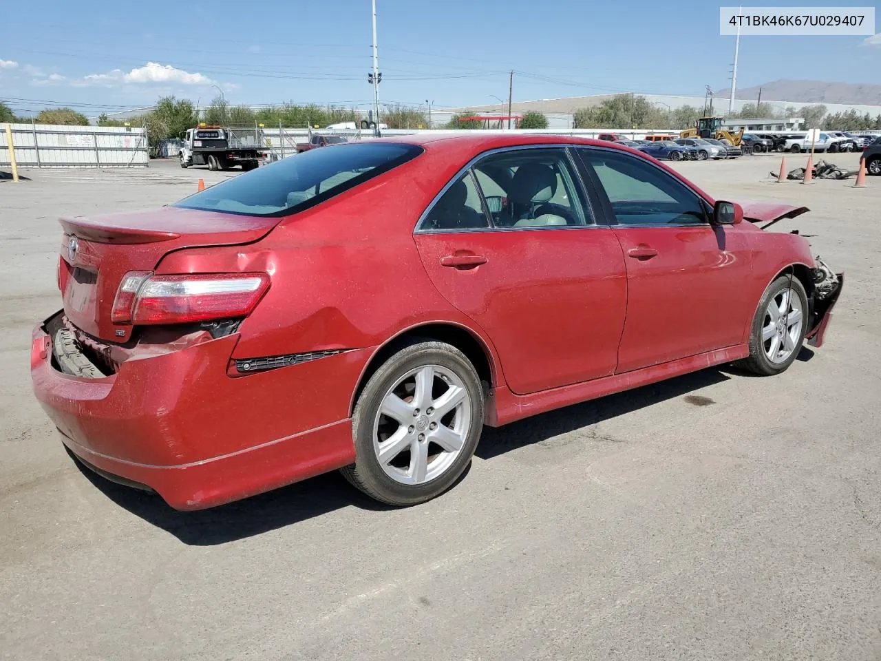 2007 Toyota Camry Le VIN: 4T1BK46K67U029407 Lot: 65019344