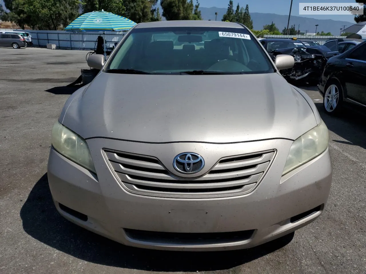 2007 Toyota Camry Ce VIN: 4T1BE46K37U100540 Lot: 65079144