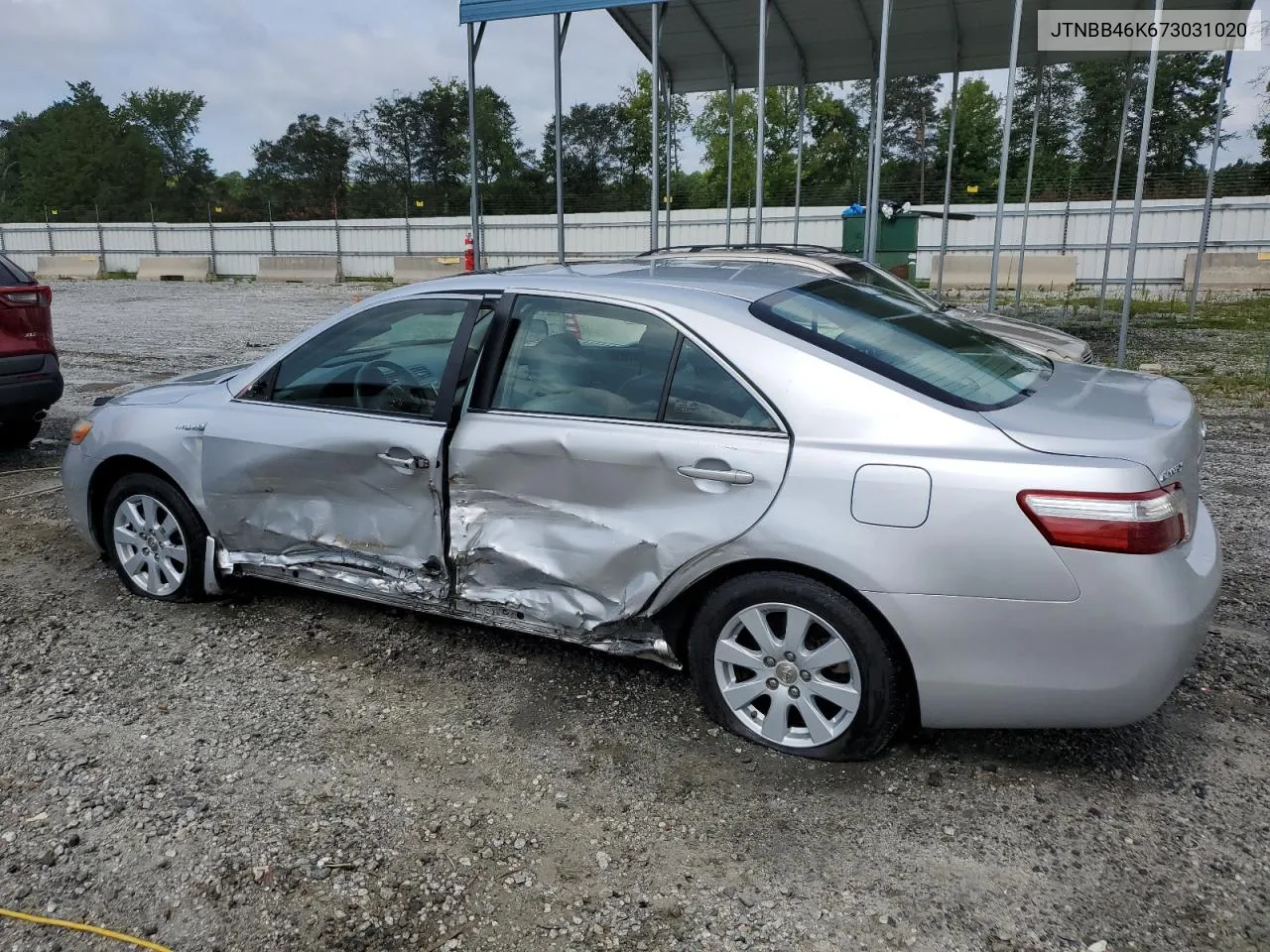 2007 Toyota Camry Hybrid VIN: JTNBB46K673031020 Lot: 65251764