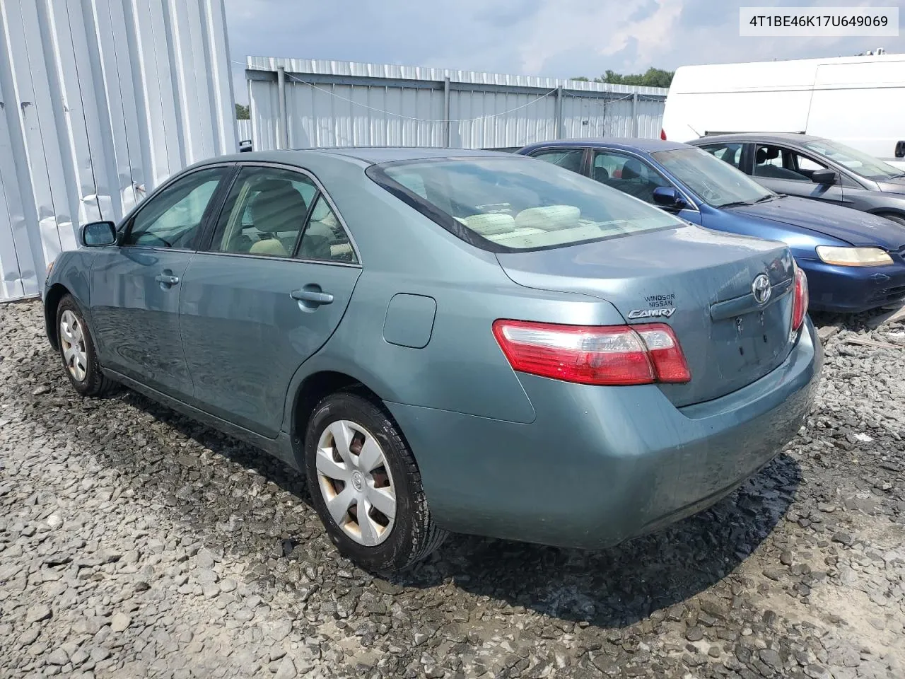 2007 Toyota Camry Ce VIN: 4T1BE46K17U649069 Lot: 65280454