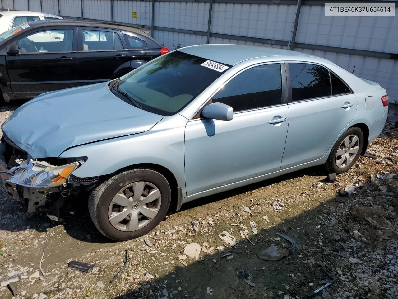 2007 Toyota Camry Ce VIN: 4T1BE46K37U654614 Lot: 65843634