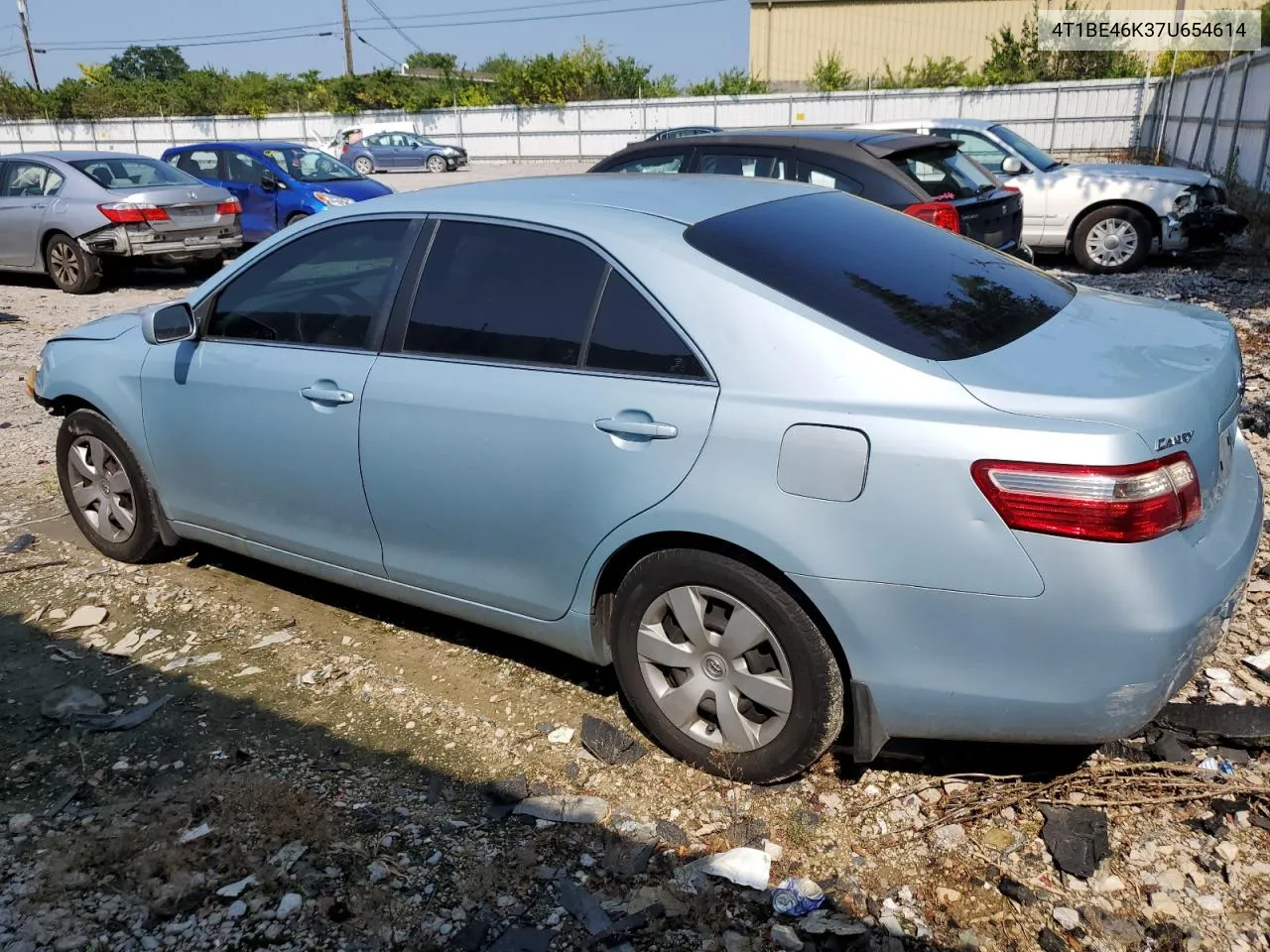 2007 Toyota Camry Ce VIN: 4T1BE46K37U654614 Lot: 65843634