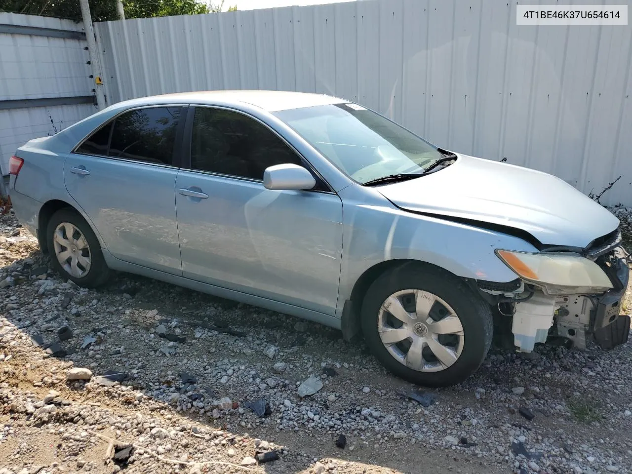 2007 Toyota Camry Ce VIN: 4T1BE46K37U654614 Lot: 65843634