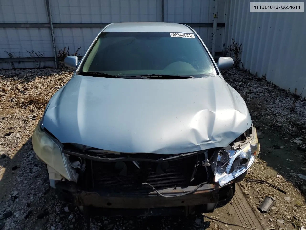 2007 Toyota Camry Ce VIN: 4T1BE46K37U654614 Lot: 65843634