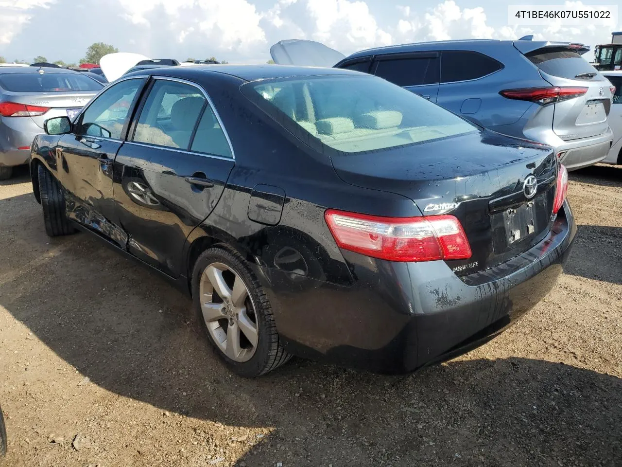 4T1BE46K07U551022 2007 Toyota Camry Ce