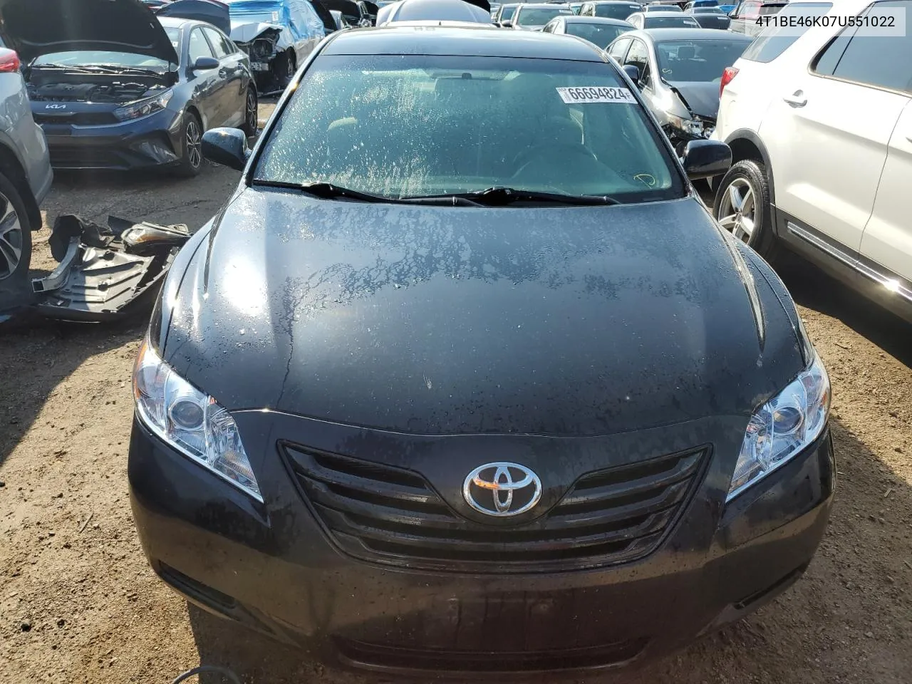 2007 Toyota Camry Ce VIN: 4T1BE46K07U551022 Lot: 66694824