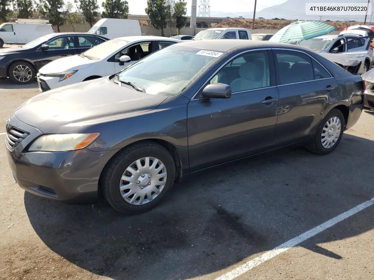 2007 Toyota Camry Ce VIN: 4T1BE46K87U705220 Lot: 66744954