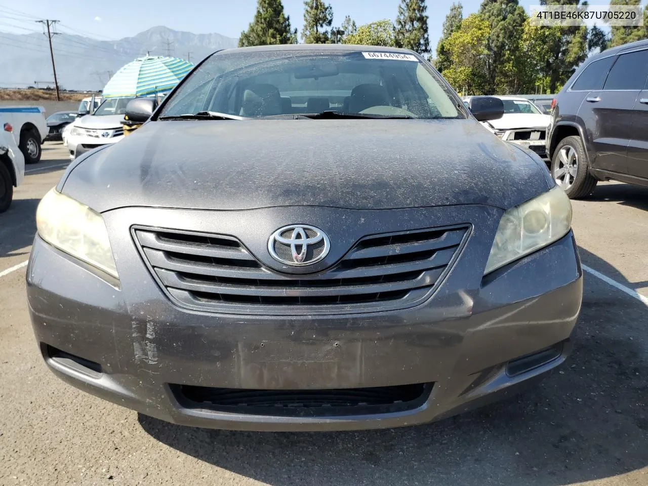 2007 Toyota Camry Ce VIN: 4T1BE46K87U705220 Lot: 66744954