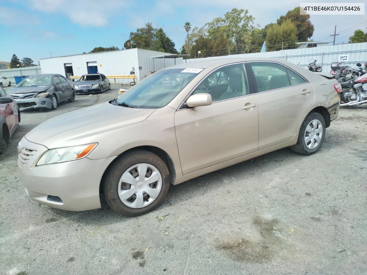 2007 Toyota Camry Ce VIN: 4T1BE46K07U154426 Lot: 66925994