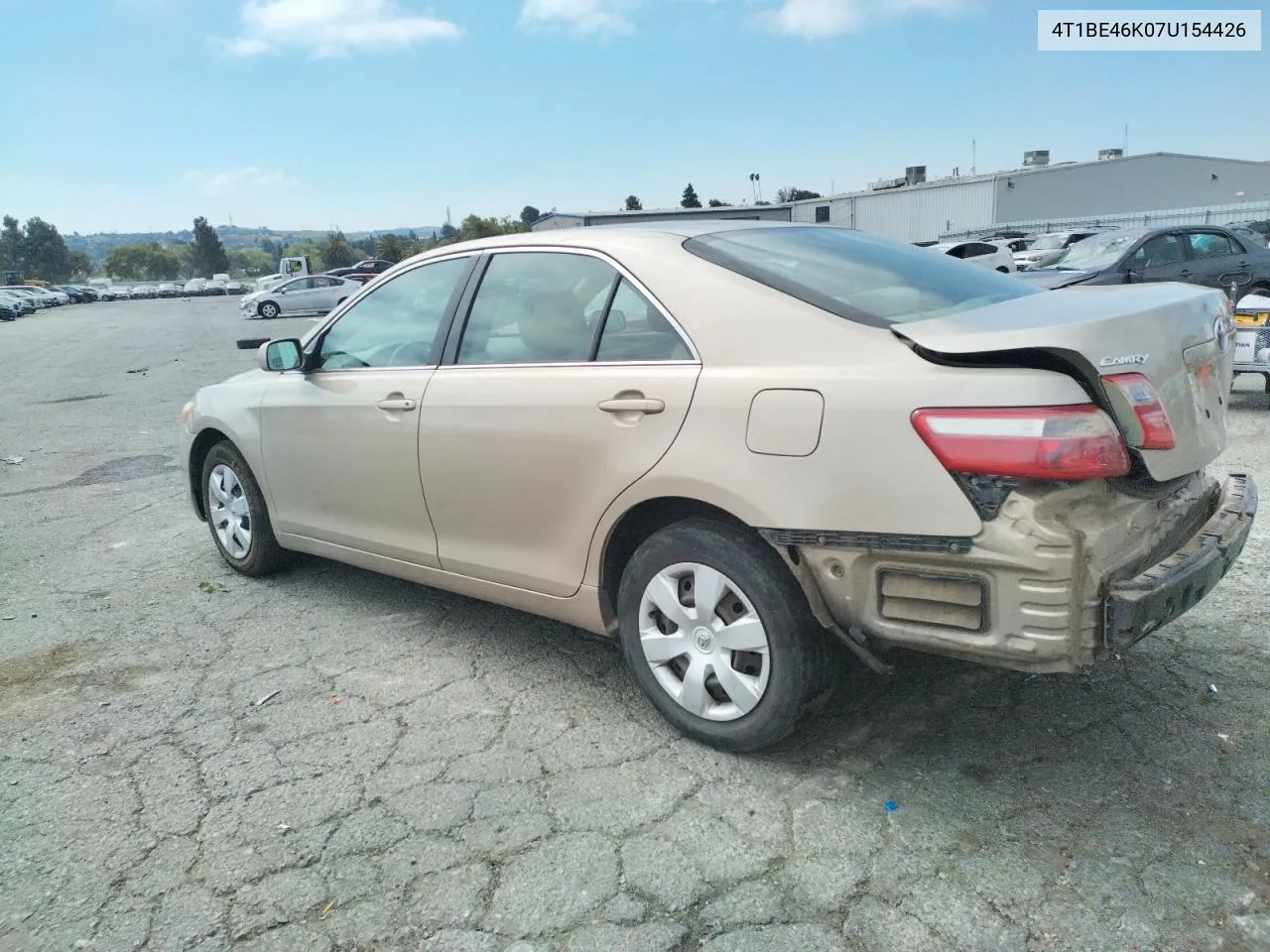 4T1BE46K07U154426 2007 Toyota Camry Ce