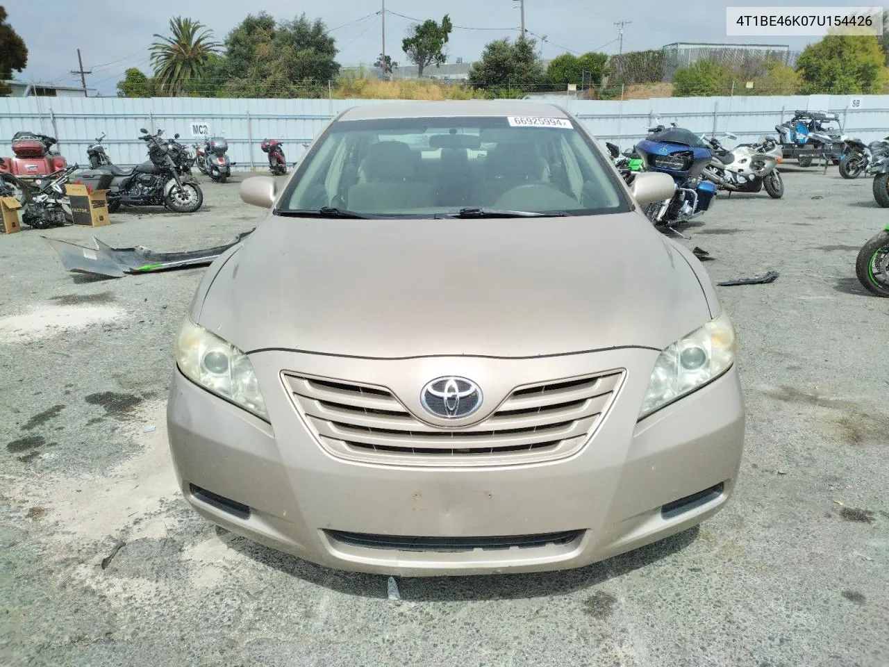 4T1BE46K07U154426 2007 Toyota Camry Ce