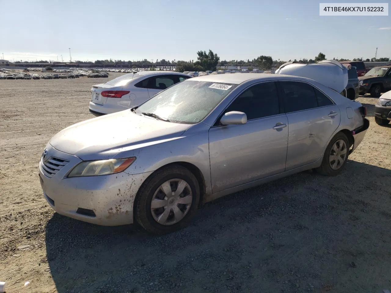 2007 Toyota Camry Ce VIN: 4T1BE46KX7U152232 Lot: 67039064