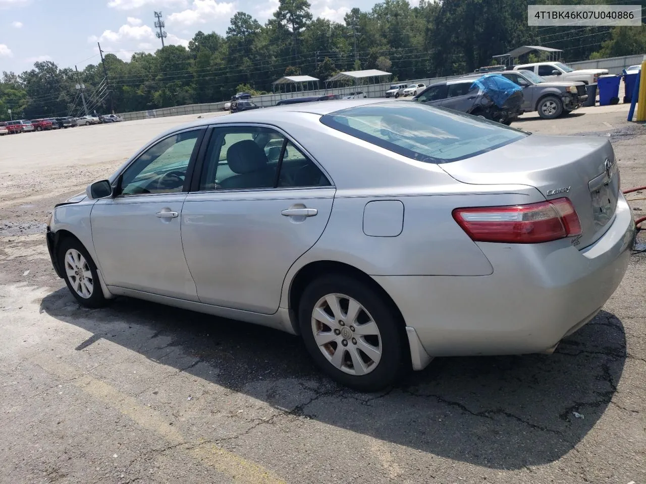 2007 Toyota Camry Le VIN: 4T1BK46K07U040886 Lot: 67303064