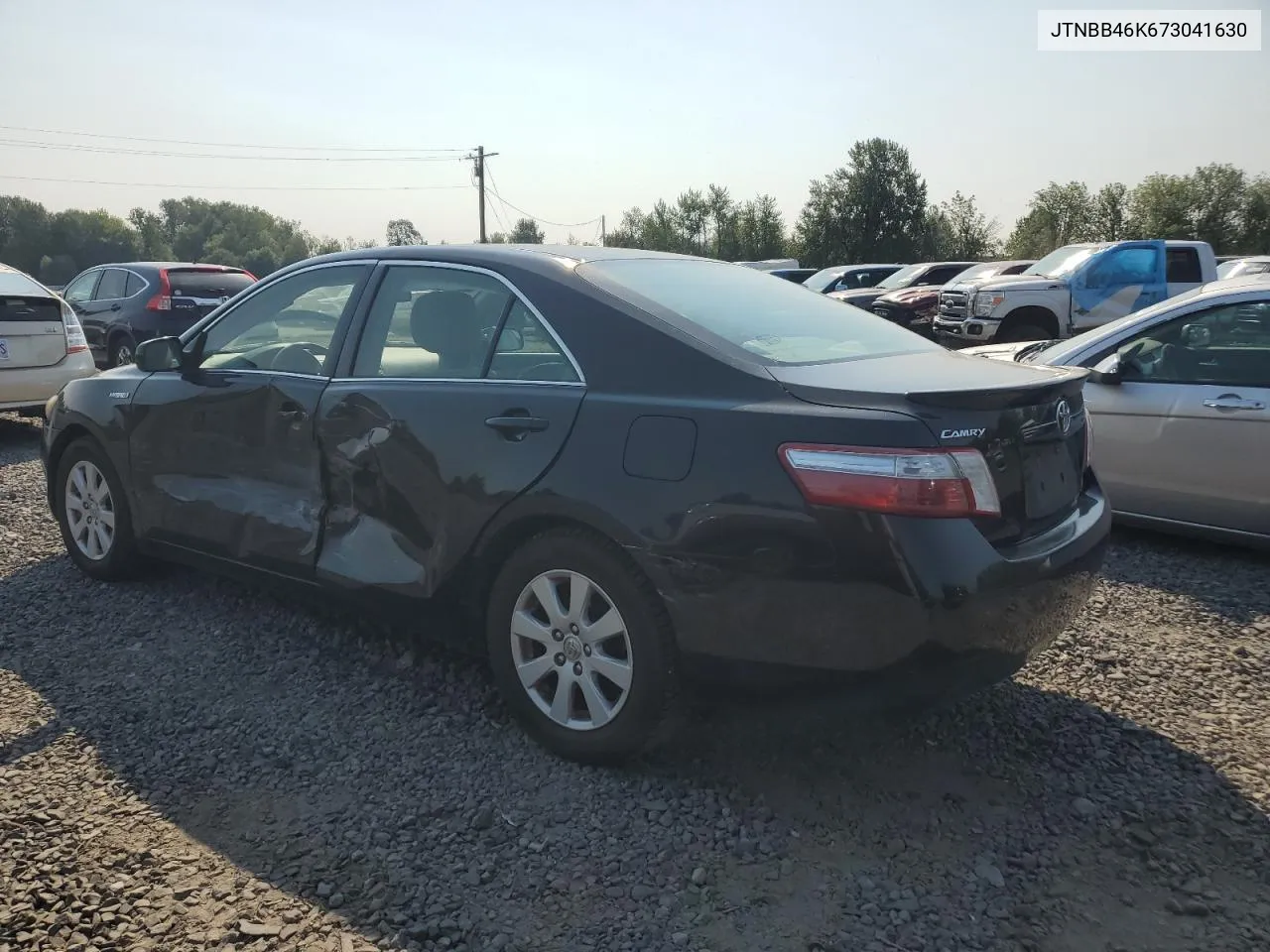 2007 Toyota Camry Hybrid VIN: JTNBB46K673041630 Lot: 67318594