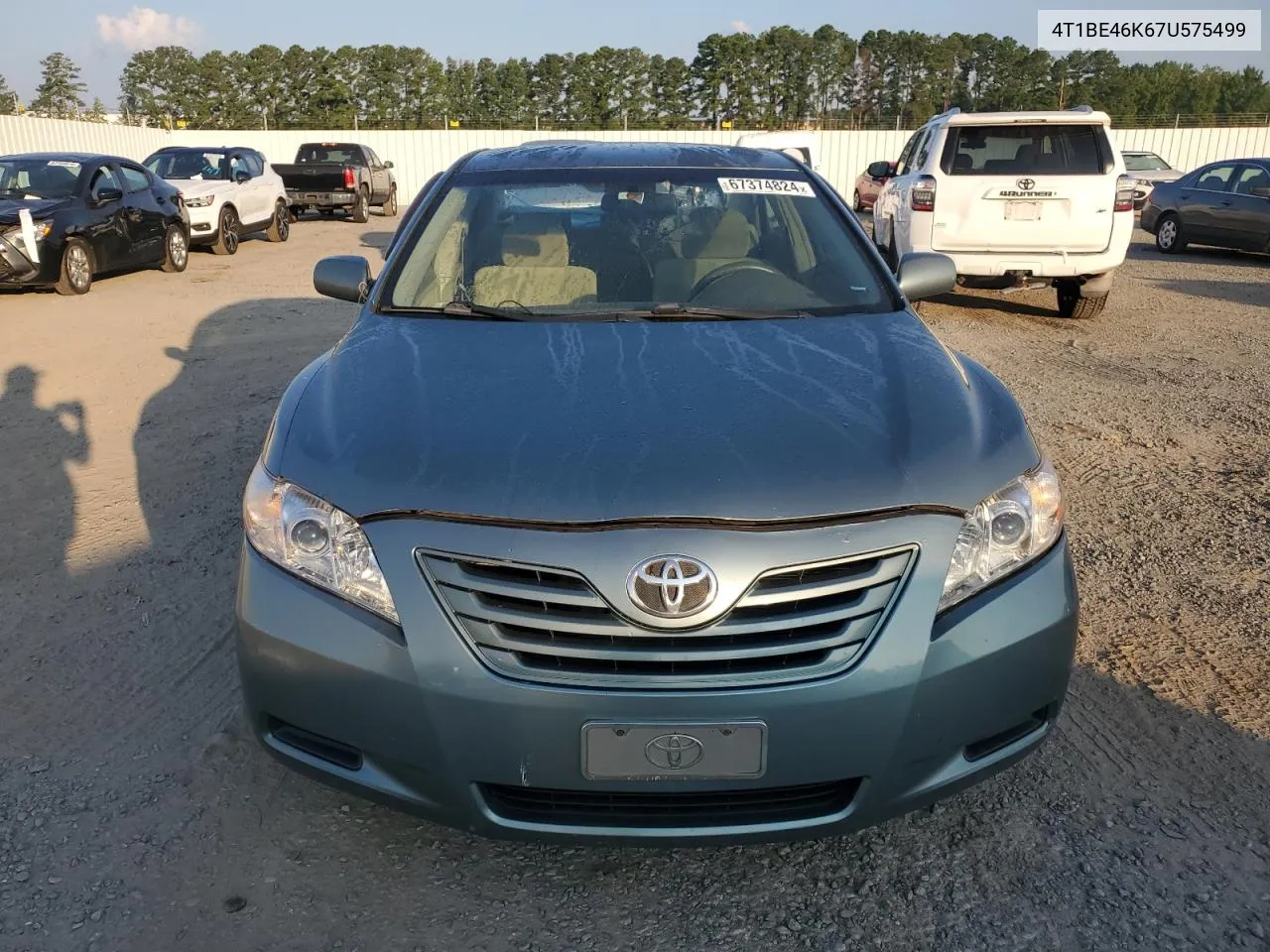 2007 Toyota Camry Ce VIN: 4T1BE46K67U575499 Lot: 67374824