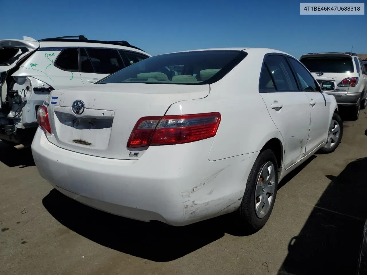 2007 Toyota Camry Ce VIN: 4T1BE46K47U688318 Lot: 67413874