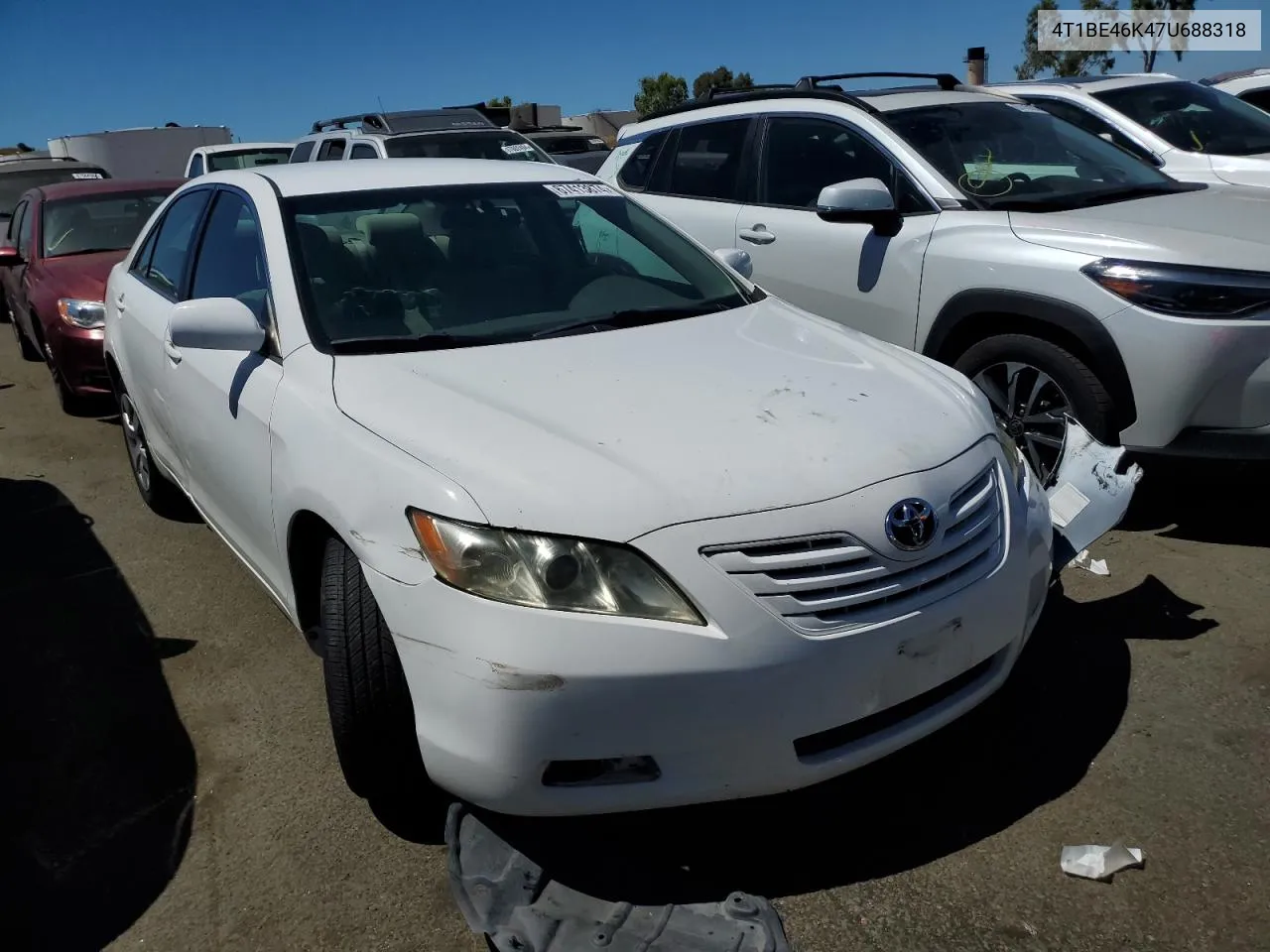 2007 Toyota Camry Ce VIN: 4T1BE46K47U688318 Lot: 67413874