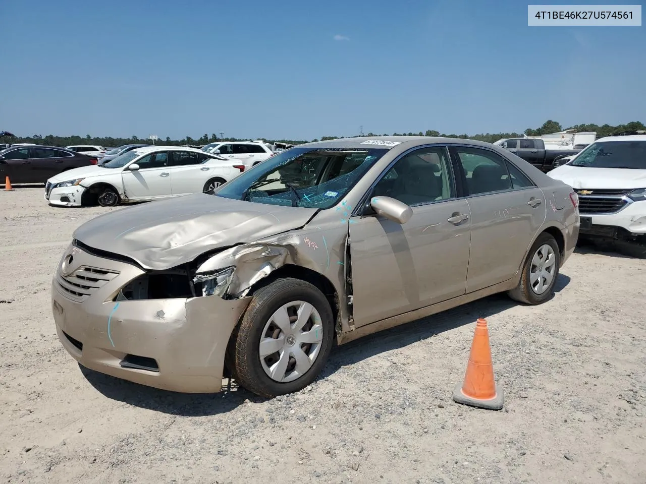 2007 Toyota Camry Ce VIN: 4T1BE46K27U574561 Lot: 67417594