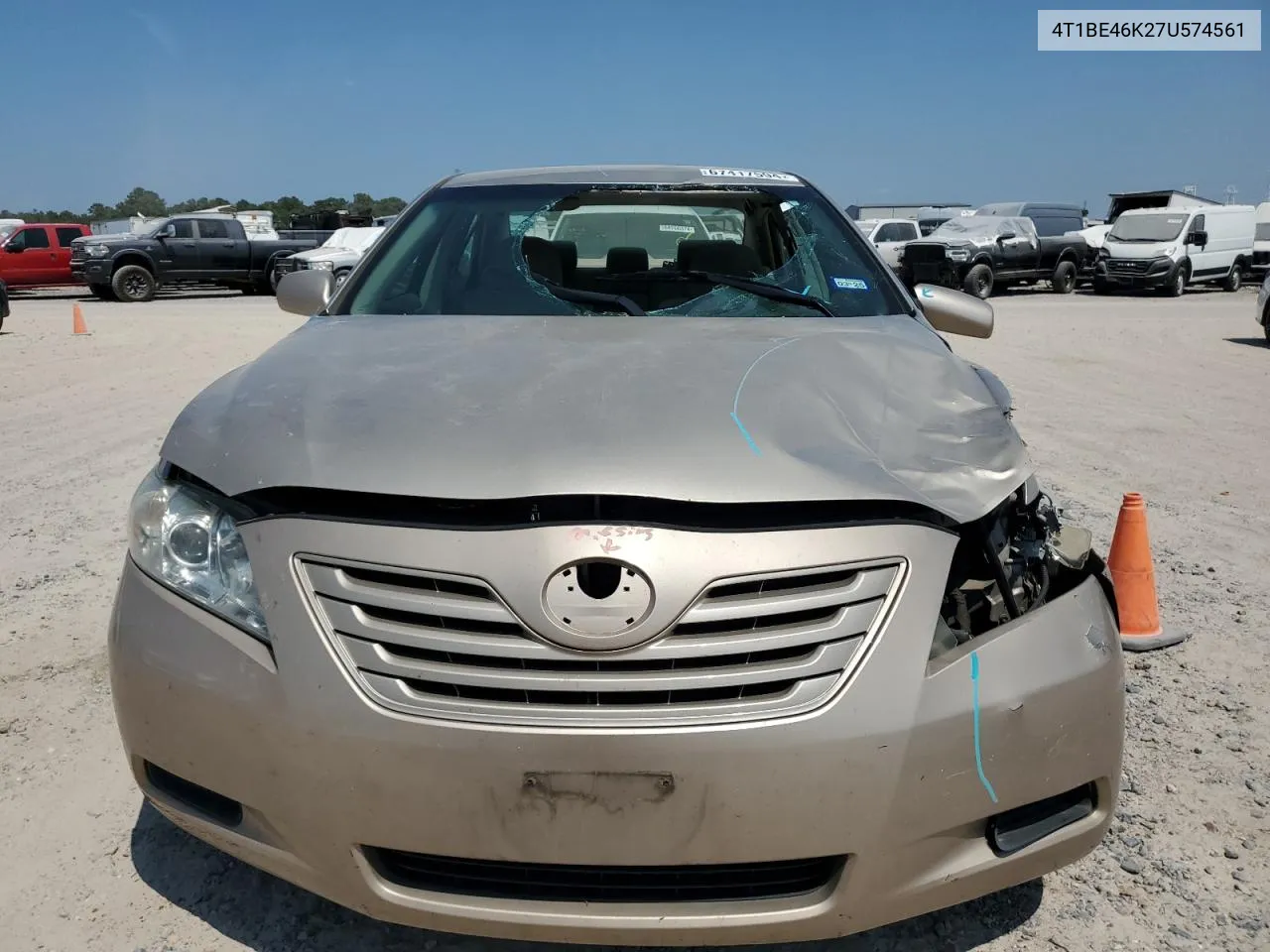 2007 Toyota Camry Ce VIN: 4T1BE46K27U574561 Lot: 67417594