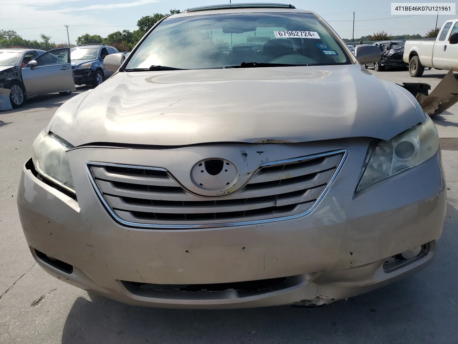 4T1BE46K07U121961 2007 Toyota Camry Ce