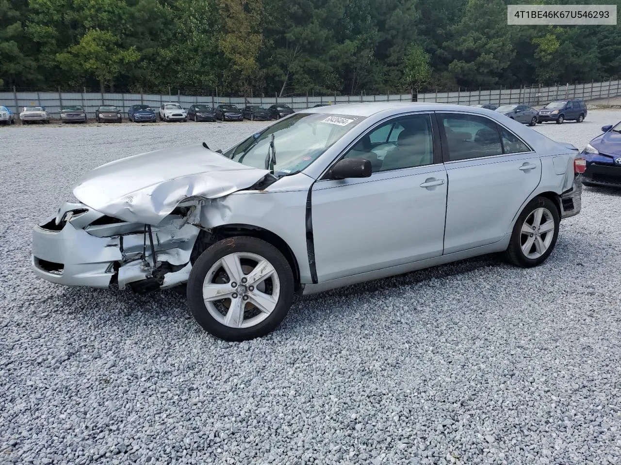 4T1BE46K67U546293 2007 Toyota Camry Ce