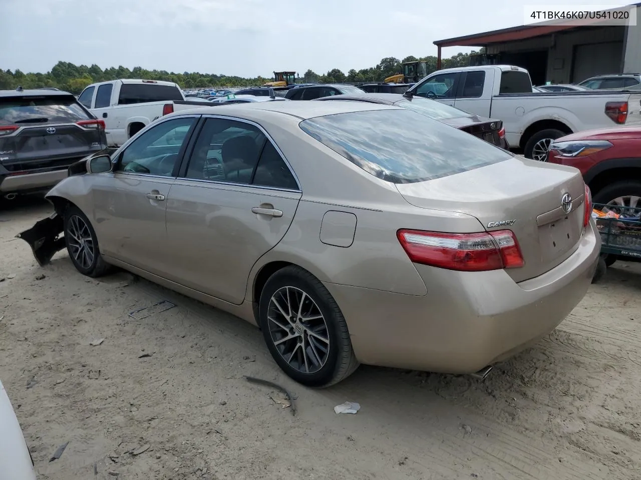 2007 Toyota Camry Le VIN: 4T1BK46K07U541020 Lot: 68506494