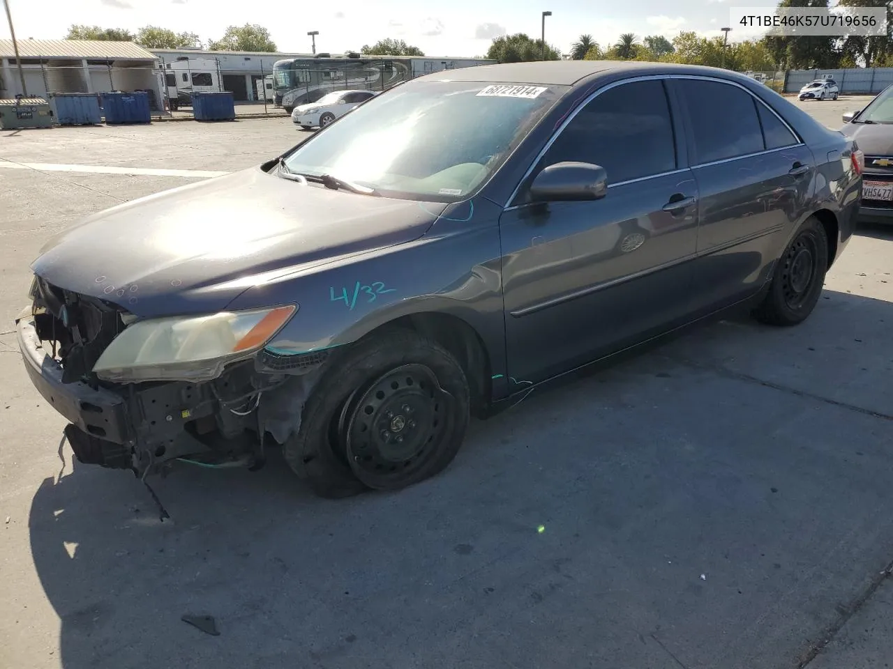 2007 Toyota Camry Ce VIN: 4T1BE46K57U719656 Lot: 68721914