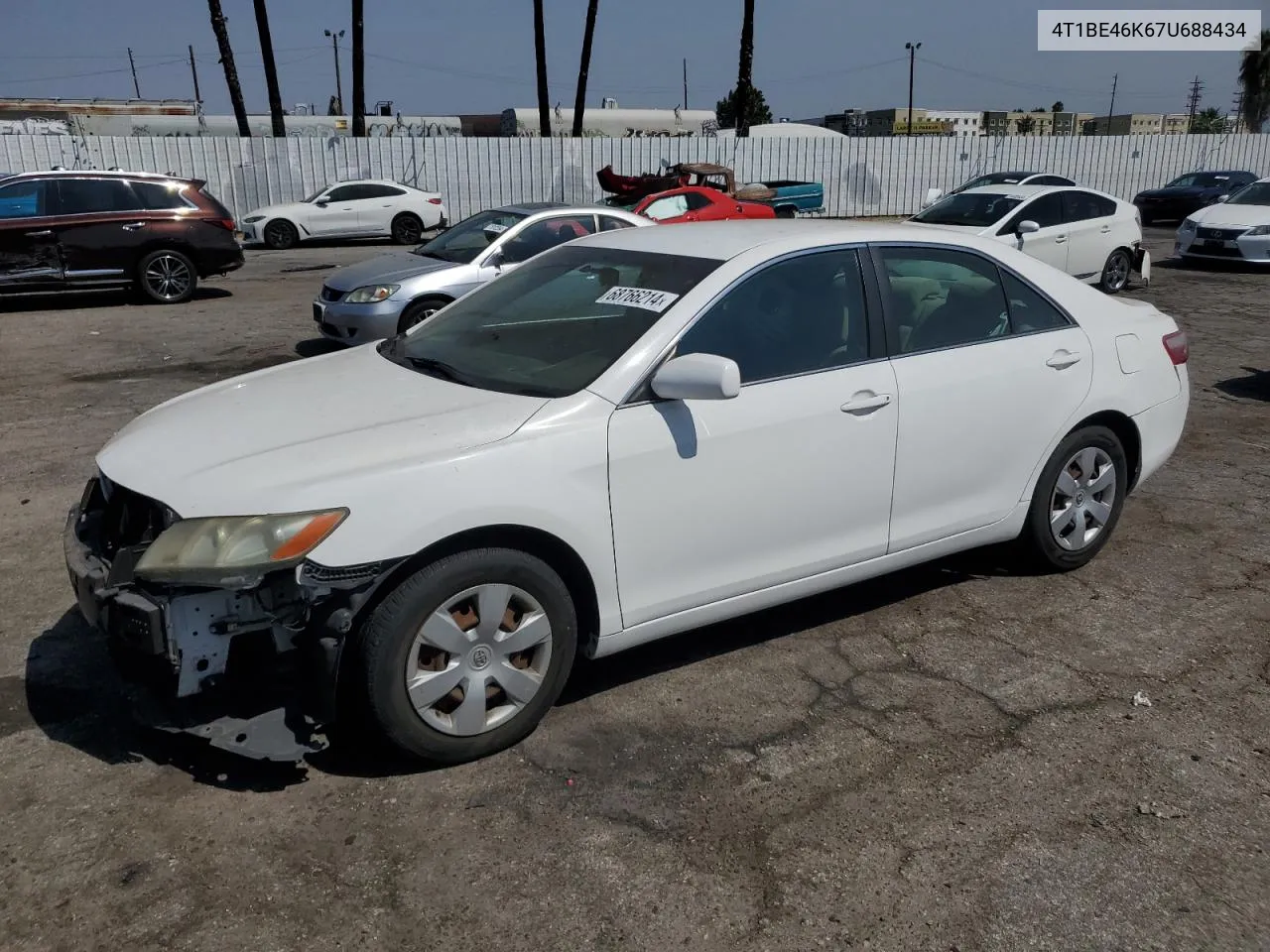 2007 Toyota Camry Ce VIN: 4T1BE46K67U688434 Lot: 68766214