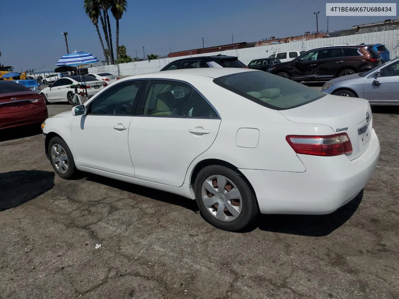 4T1BE46K67U688434 2007 Toyota Camry Ce