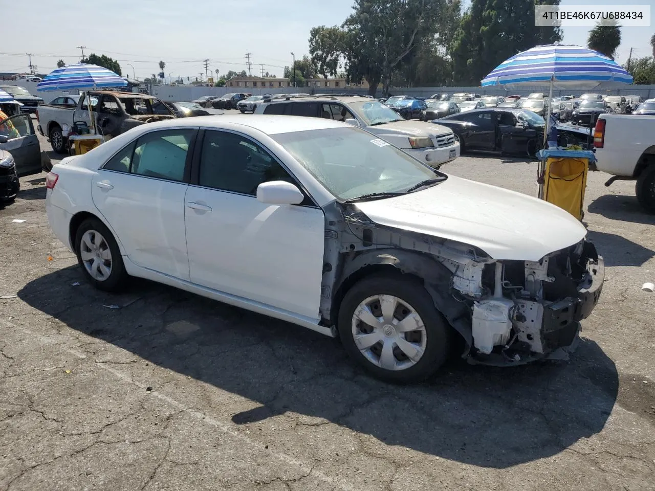 4T1BE46K67U688434 2007 Toyota Camry Ce