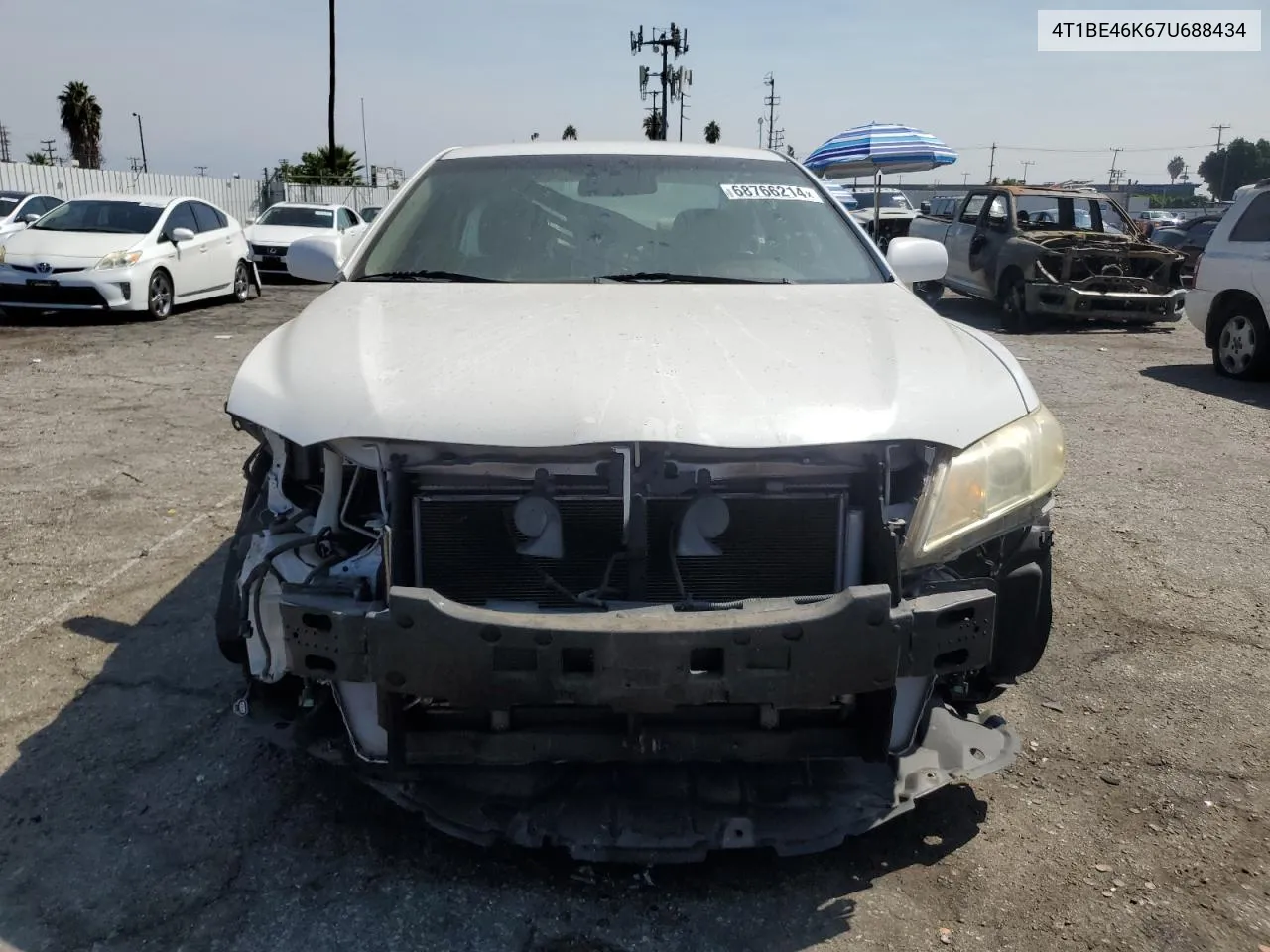 2007 Toyota Camry Ce VIN: 4T1BE46K67U688434 Lot: 68766214