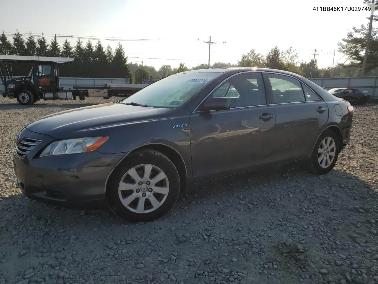 2007 Toyota Camry Hybrid VIN: 4T1BB46K17U029749 Lot: 68992244