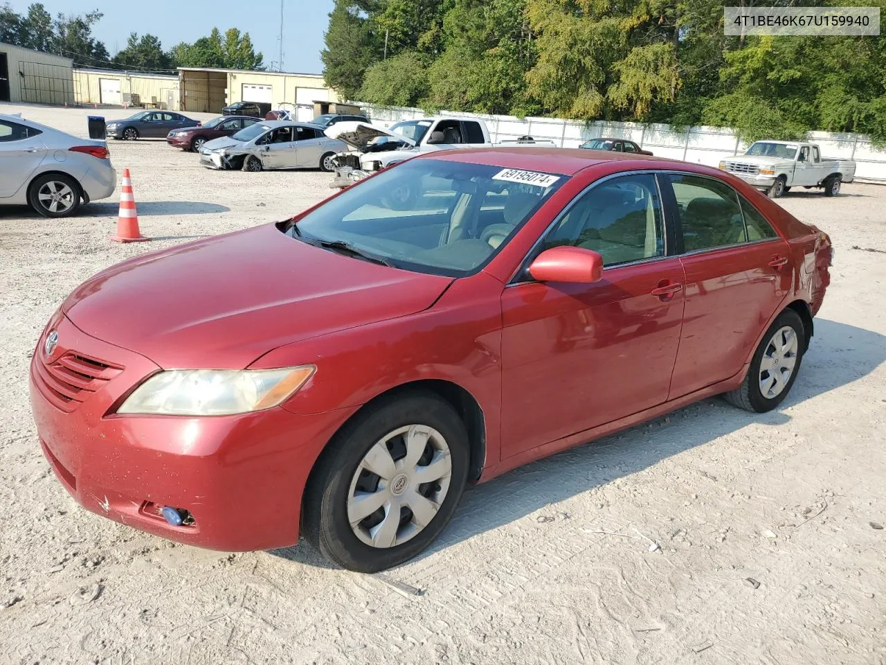 4T1BE46K67U159940 2007 Toyota Camry Ce