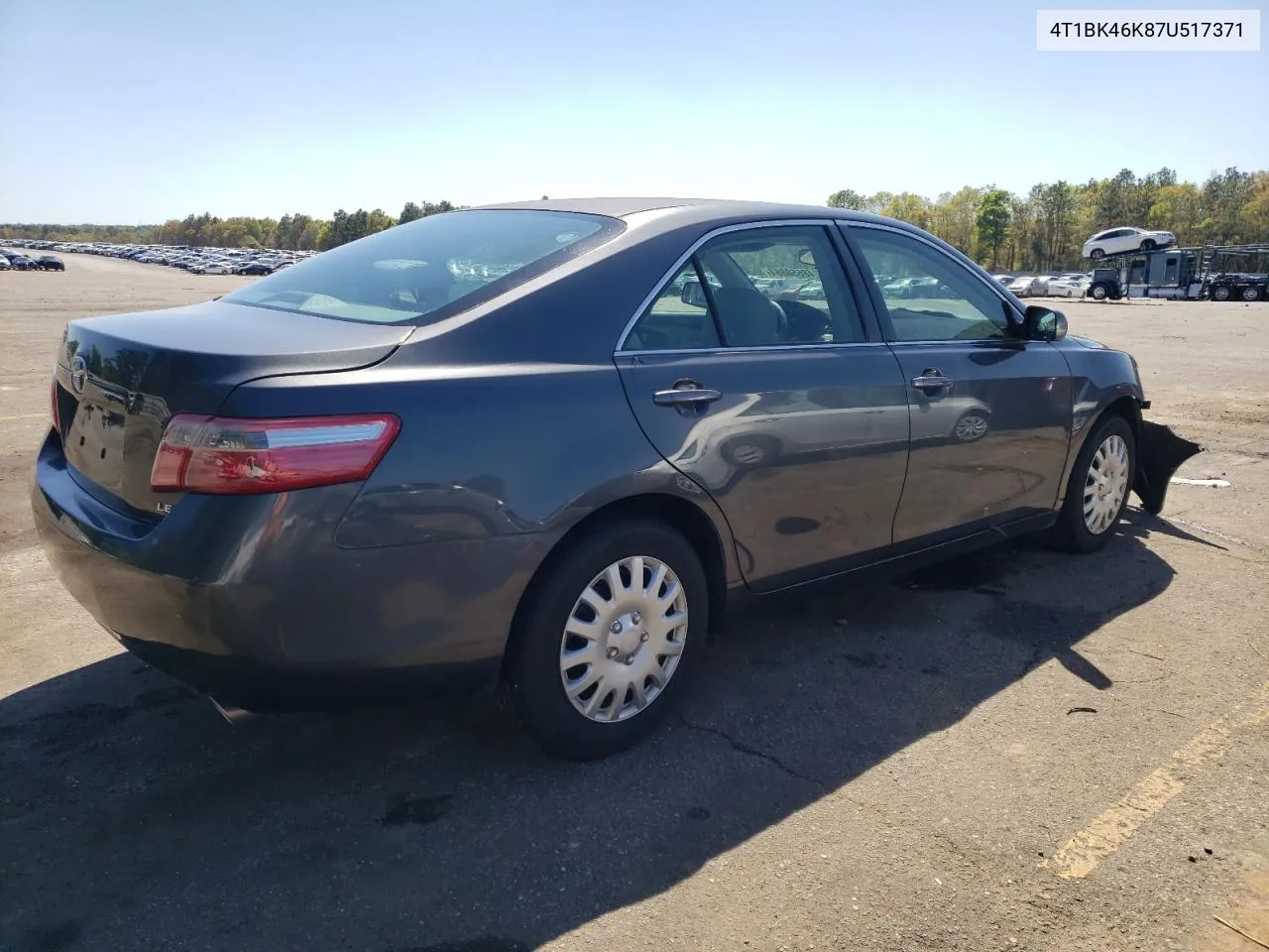 2007 Toyota Camry Le VIN: 4T1BK46K87U517371 Lot: 69401264