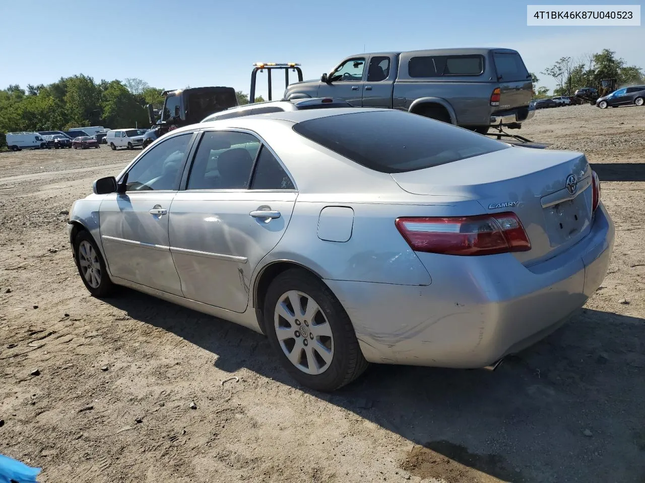 2007 Toyota Camry Le VIN: 4T1BK46K87U040523 Lot: 69449834