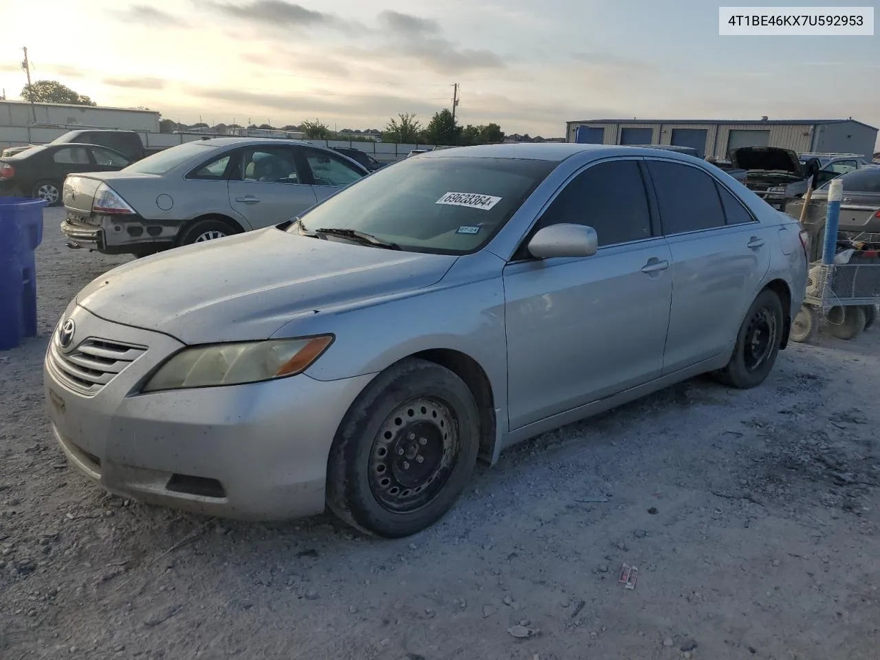 4T1BE46KX7U592953 2007 Toyota Camry Ce