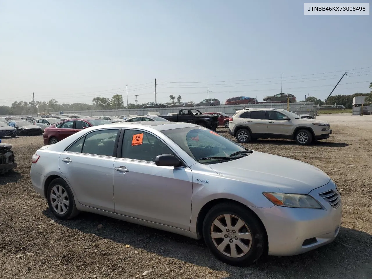 2007 Toyota Camry Hybrid VIN: JTNBB46KX73008498 Lot: 69647014