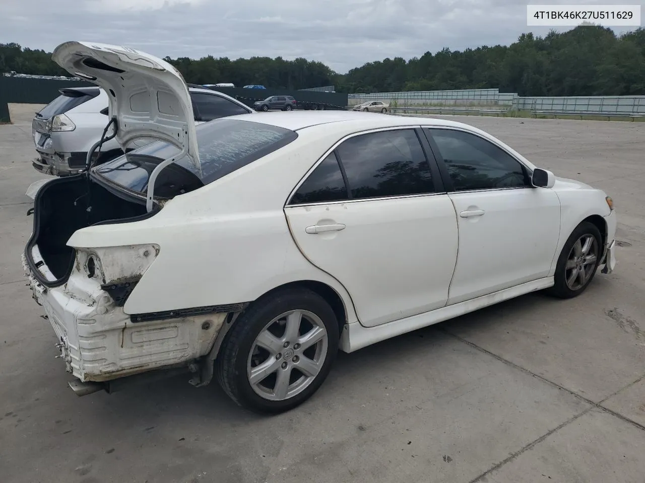 2007 Toyota Camry Le VIN: 4T1BK46K27U511629 Lot: 69682554