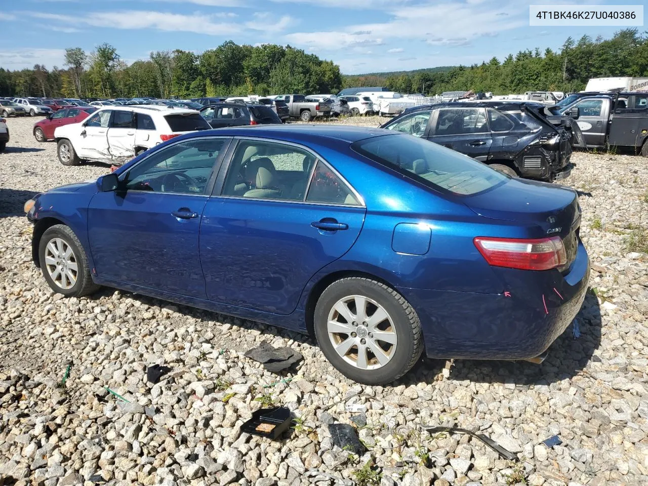 2007 Toyota Camry Le VIN: 4T1BK46K27U040386 Lot: 69835934