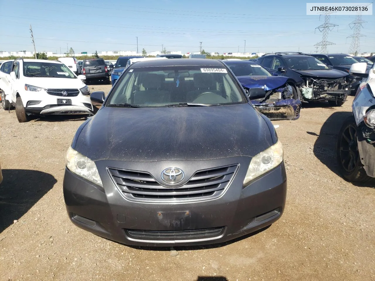 JTNBE46K073028136 2007 Toyota Camry Ce