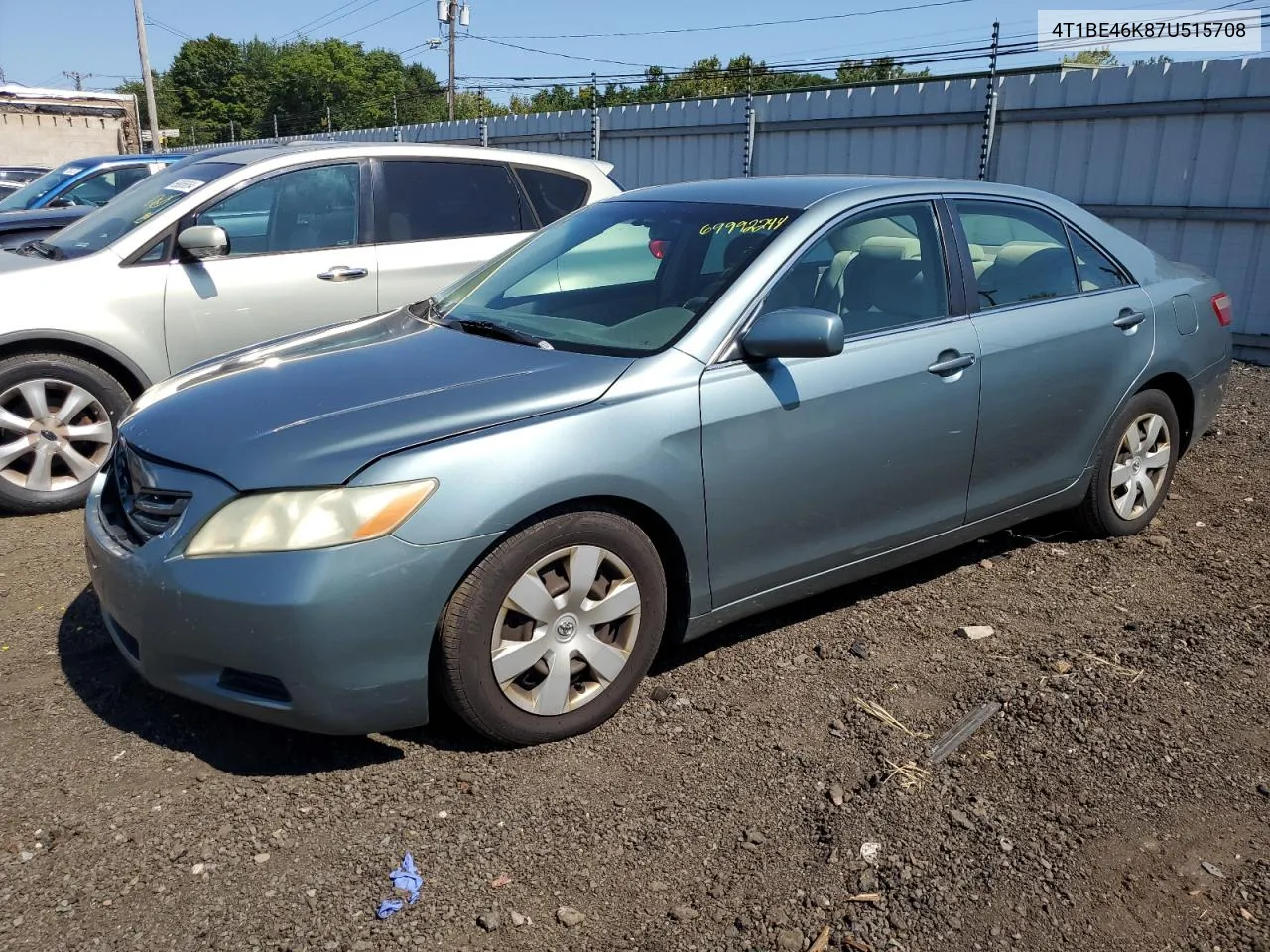 2007 Toyota Camry Ce VIN: 4T1BE46K87U515708 Lot: 69992244