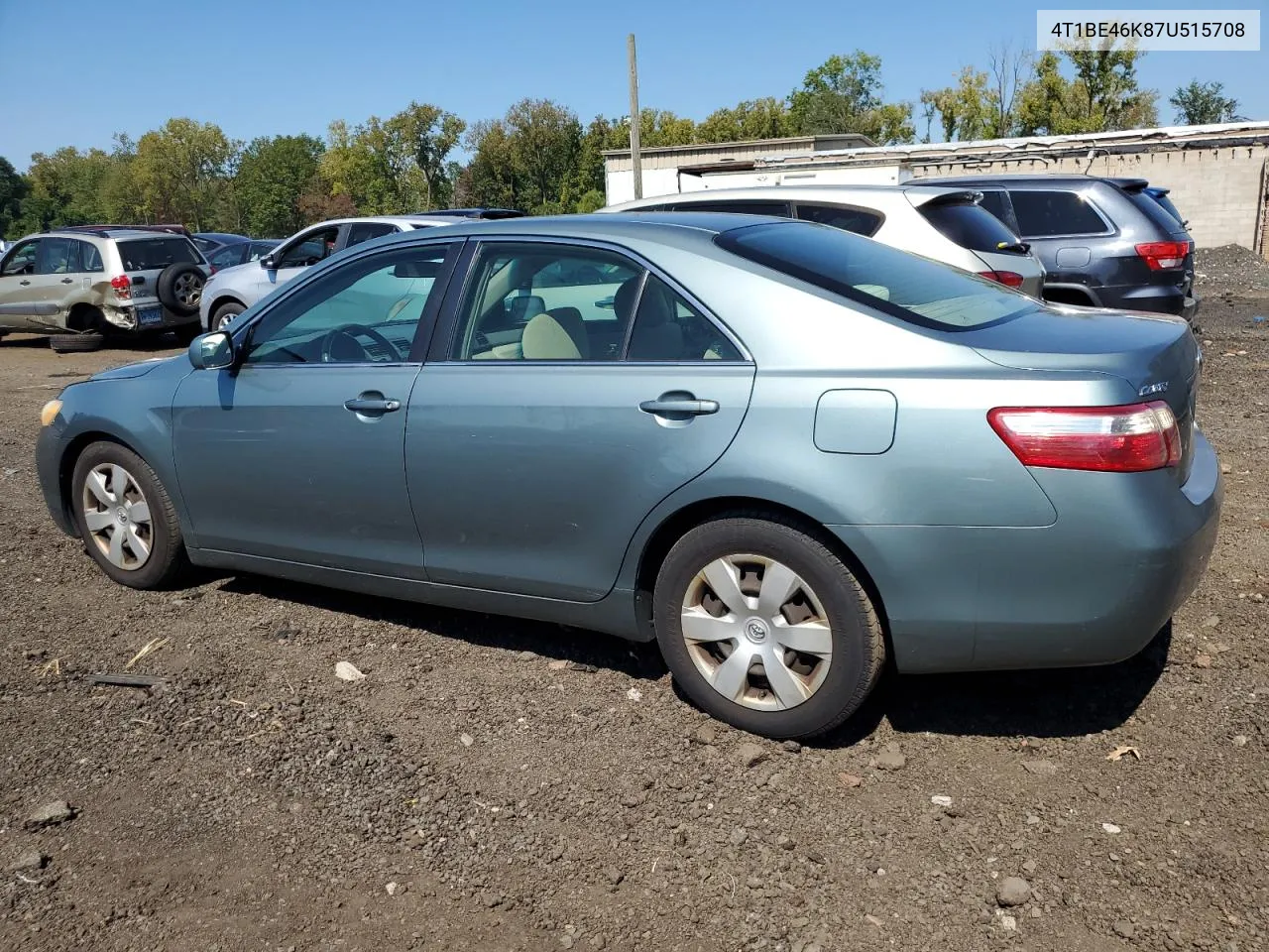 4T1BE46K87U515708 2007 Toyota Camry Ce